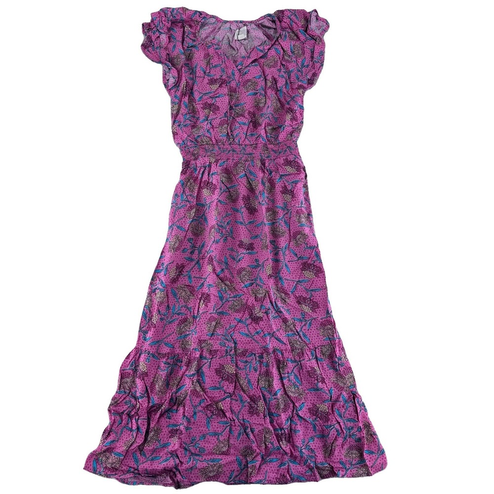 Women’s Pink Floral Midi Dress